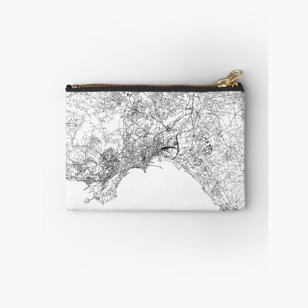 Item preview, Naples White Map designed and sold by multiplicitymap.