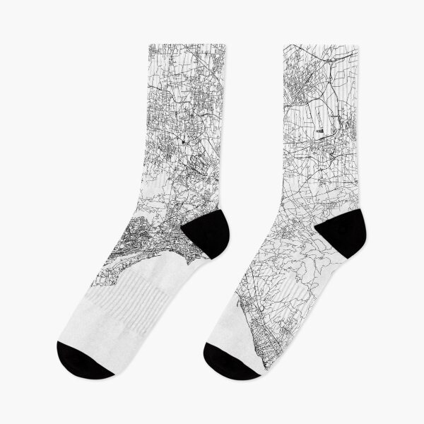 Item preview, Naples White Map designed and sold by multiplicitymap.