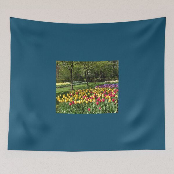 Item preview, Multicoloured Tulips - Keukenhof Gardens   designed and sold by AestheticGoodc.