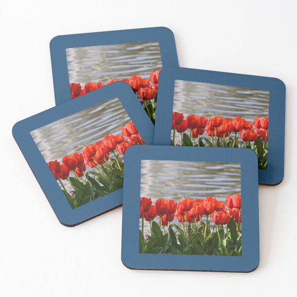 Item preview, Red tulips Chiffon Top designed and sold by AestheticGoodc.