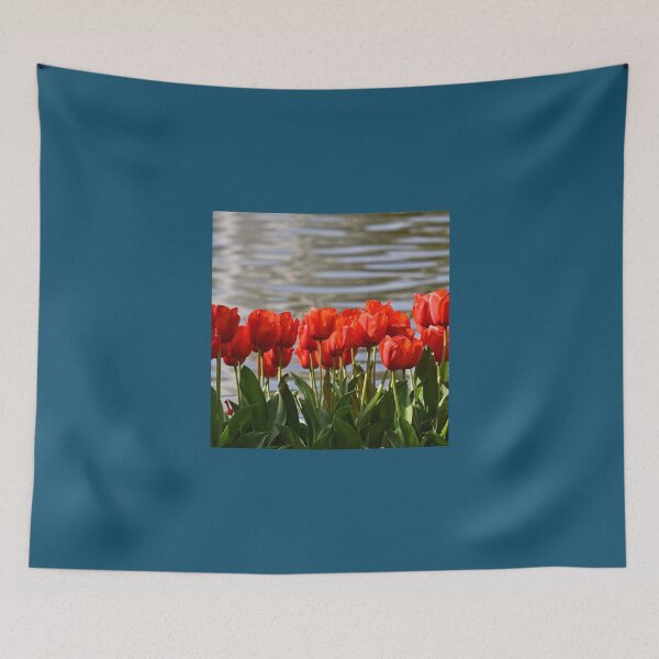 Item preview, Red tulips Chiffon Top designed and sold by AestheticGoodc.