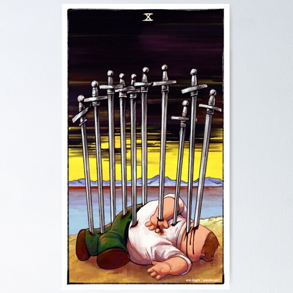 Item preview, ten of swords designed and sold by gayestcowboy.