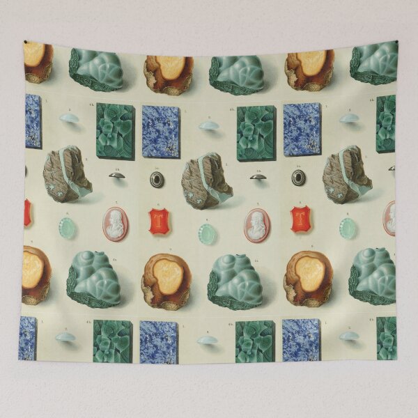 Item preview, Antique Mineralogy Chart designed and sold by jadeandjester.