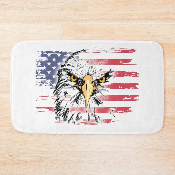 Item preview, American Bald Eagle with Distressed American Flag designed and sold by AmericaFreedom.