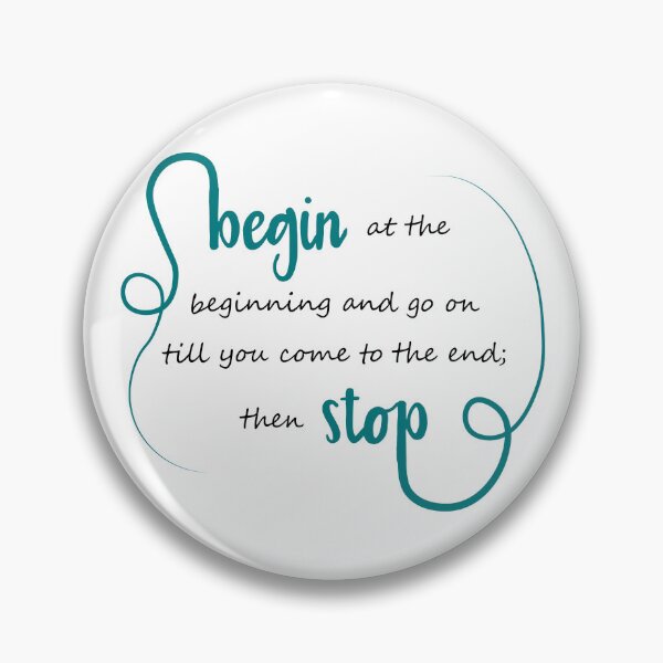Item preview, Begin at the beginning Alice in Wonderland designed and sold by CamilaDavison.