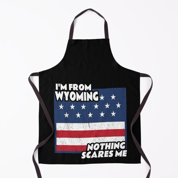 Item preview, Distressed I'm From Wyoming Home State WY Nothing Scares Me design designed and sold by Merchking1.