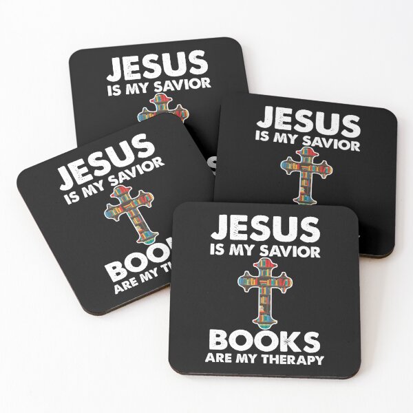 Item preview, Jesus is my savior books are my therapy designed and sold by QueendarChanse.