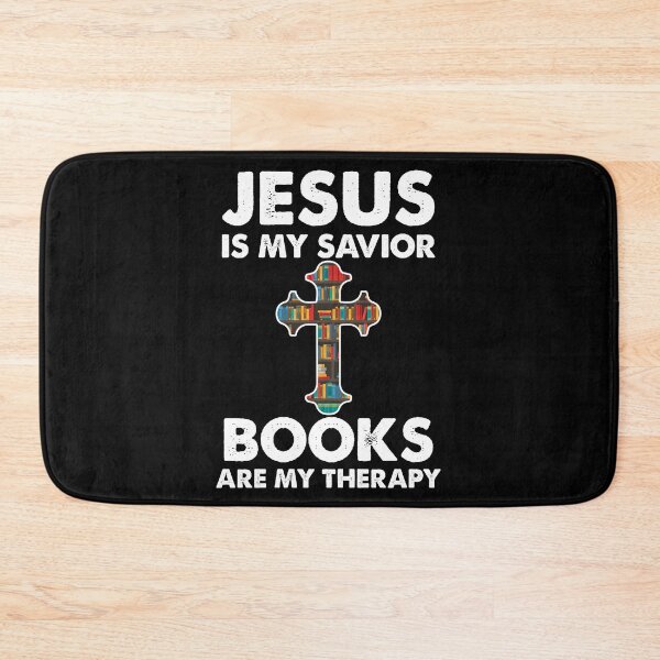 Item preview, Jesus is my savior books are my therapy designed and sold by QueendarChanse.