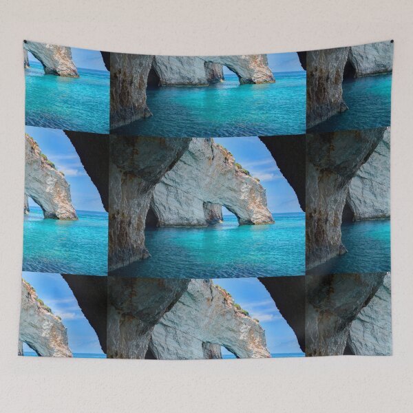Item preview, Tropical Greek Island, Beautiful Blue Ocean designed and sold by newburyboutique.