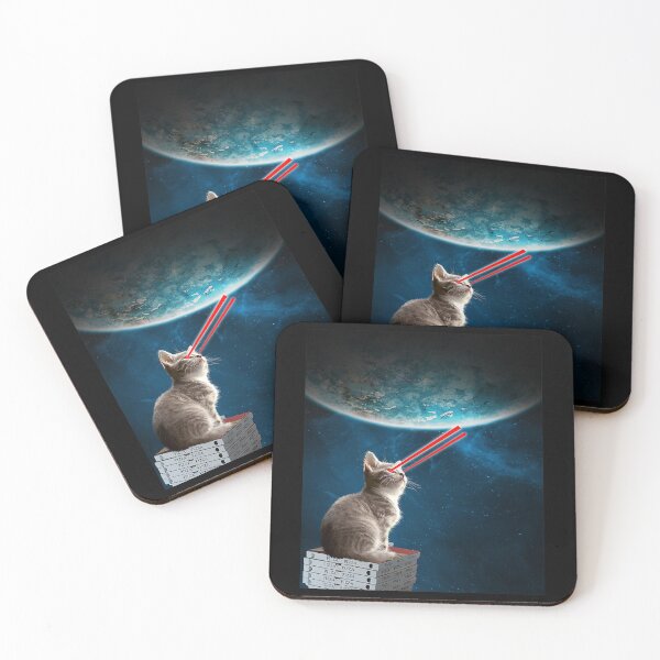 Item preview, Laser Eyes Cat in Space Flying T-Shirt designed and sold by AlexisNeymar.
