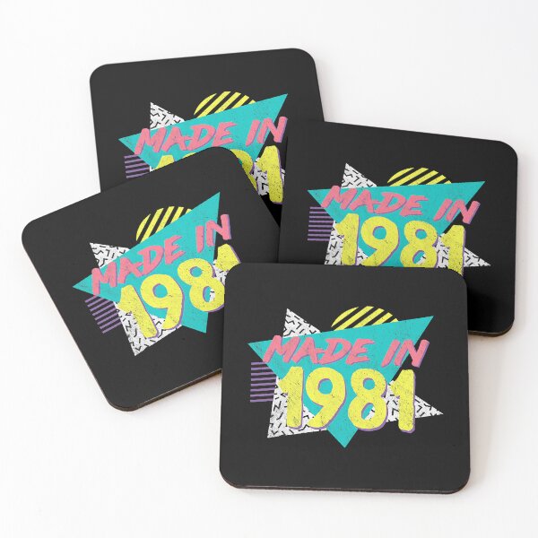 Item preview, Made In 1981 Retro Vintage 80's 90's 41st Birthday T-Shirt designed and sold by AlexisNeymar.