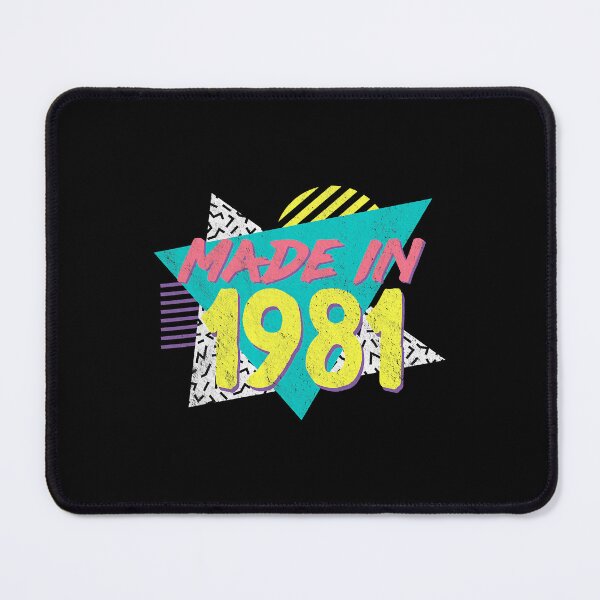 Item preview, Made In 1981 Retro Vintage 80's 90's 41st Birthday T-Shirt designed and sold by AlexisNeymar.