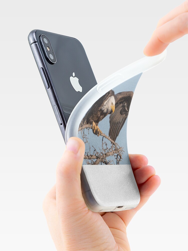 Alternate view of Bald Eagle: prelaunch wing test iPhone Case & Cover