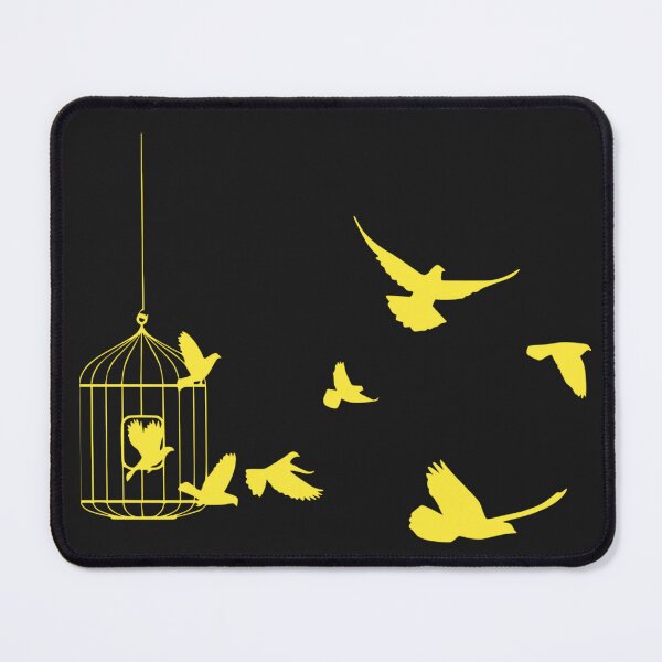 Item preview, birds flying out of a cage. designed and sold by ninjapineapple.
