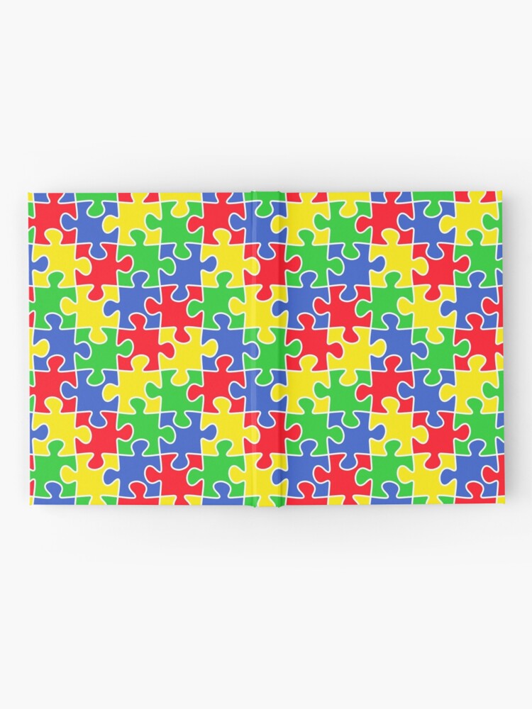 Cuaderno for Sale con la obra «Piezas de rompecabezas de colores