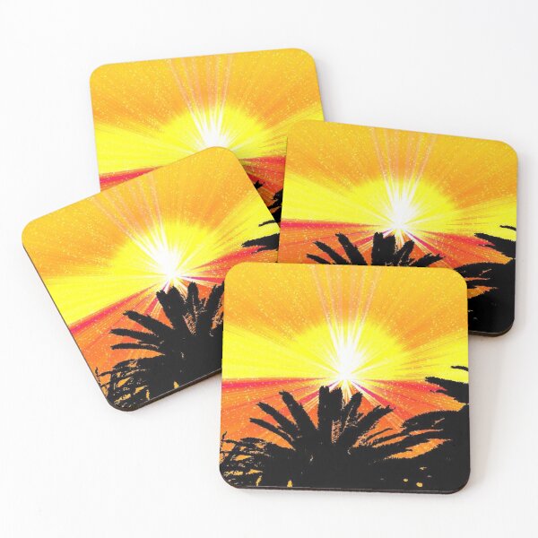Item preview,  sunset with plam art designed and sold by Alexa5454.