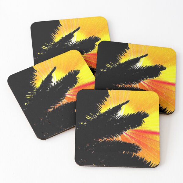Item preview, sunset with plam art designed and sold by Alexa5454.
