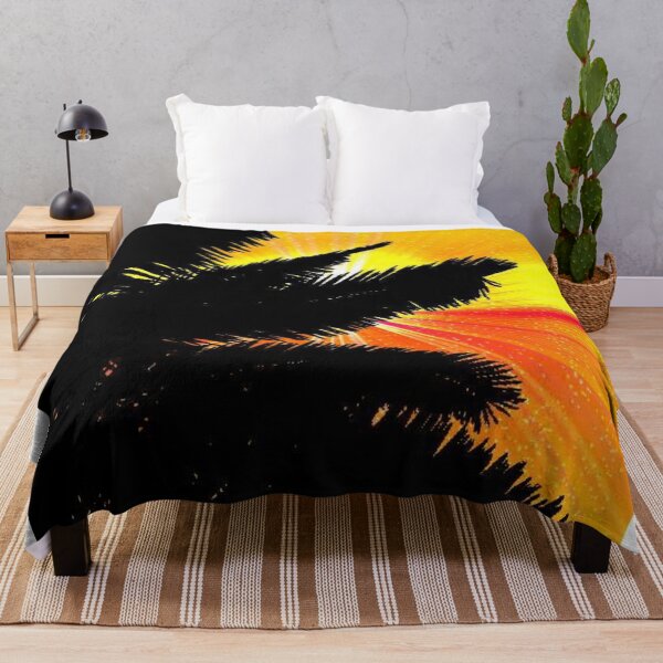 Item preview, sunset with plam art designed and sold by Alexa5454.
