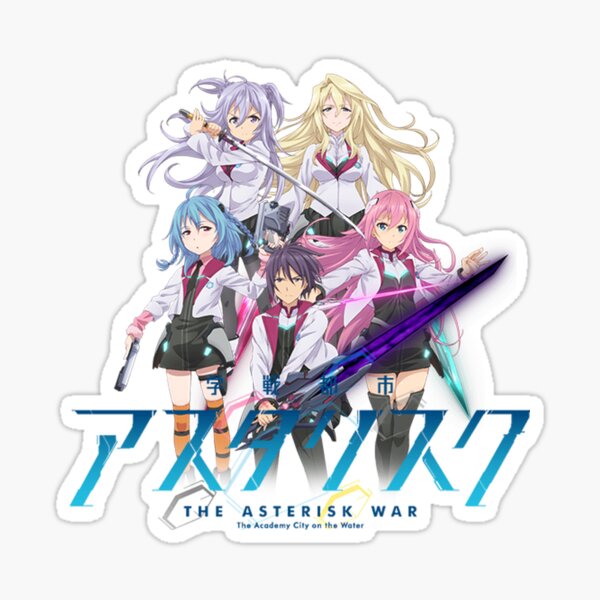 AmiAmi [Character & Hobby Shop]  Gakusen Toshi Asterisk - Itagasa  Waterproof Sticker: SD Main Chara(Released)