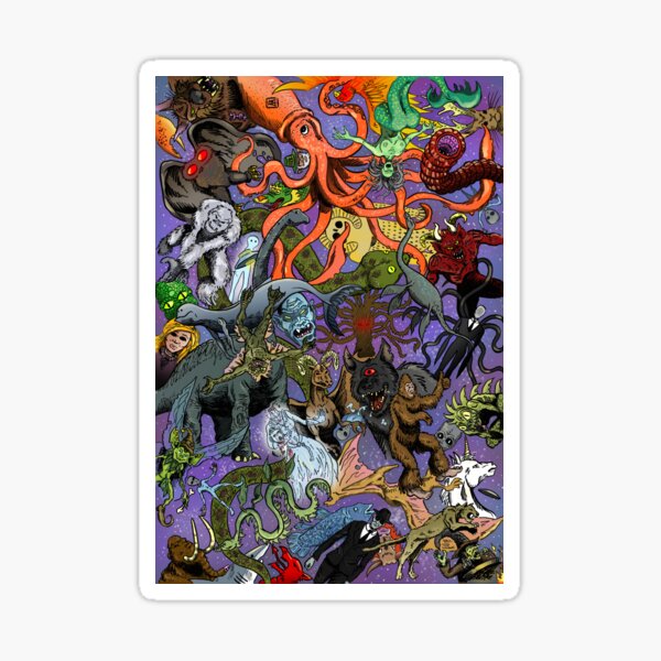 Cryptid Creatures and Mysterious Monsters Sticker