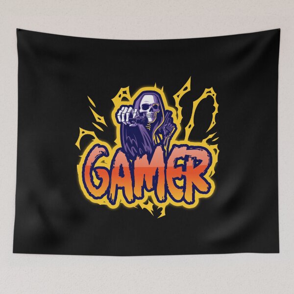 Item preview, Gamer with Shooter Skeleton Character designed and sold by PRIVARSHU.