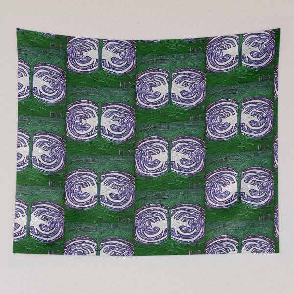 Item preview, Cabbage, oil on canvas portrait of a vegetable designed and sold by HBBArtShop.