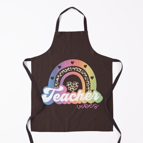 Item preview, Teacher vibes rainbow pastel colors passionate loving inspiring cheetah print middle school preschool kindergarten 8th grade Graduation 2022 high school grad 2022 designed and sold by BePosh.