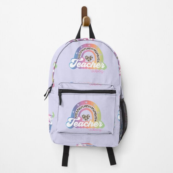 Item preview, Teacher vibes rainbow pastel colors passionate loving inspiring cheetah print middle school preschool kindergarten 8th grade Graduation 2022 high school grad 2022 designed and sold by BePosh.
