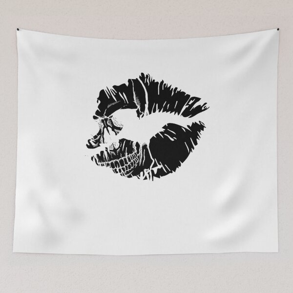 Item preview, Lip Skull Print Kiss designed and sold by HolyWater SHOP.