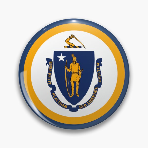 Item preview, Massachusetts State Flag Emblem designed and sold by TwoTenDesign.