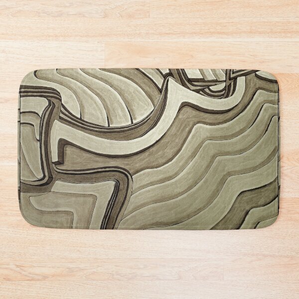 Item preview, Contours, Abstract Ink and Ink Wash illustration, Modern Art, Grayscale designed and sold by HBBArtShop.