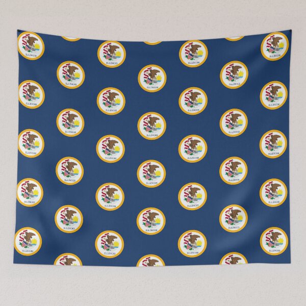 Item preview, Illinois State Flag Emblem designed and sold by TwoTenDesign.