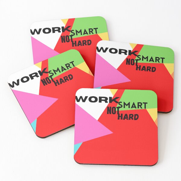 Item preview, Work Smart Not Hard Colourful  designed and sold by SimpleButter.