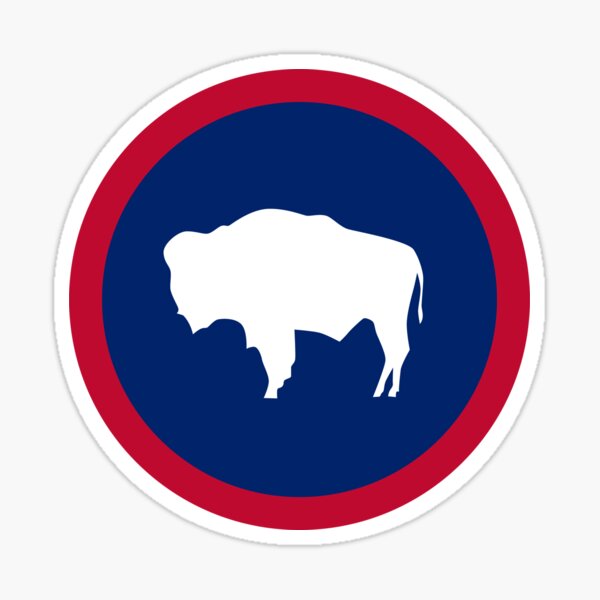 Wyoming State Flag Emblem Sticker