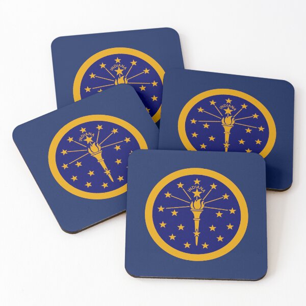 Item preview, Indiana State Flag Emblem designed and sold by TwoTenDesign.