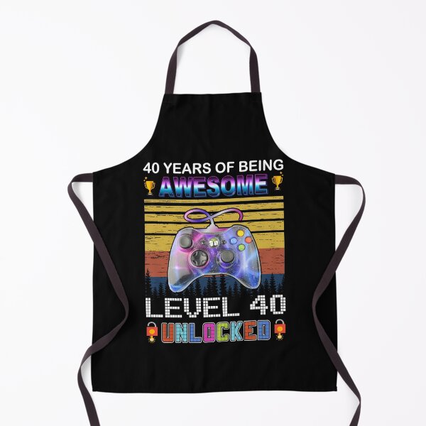 Item preview, 40 Years Of Being Awesome Level 40 Unlocked Gamer designed and sold by PansyBoyd.