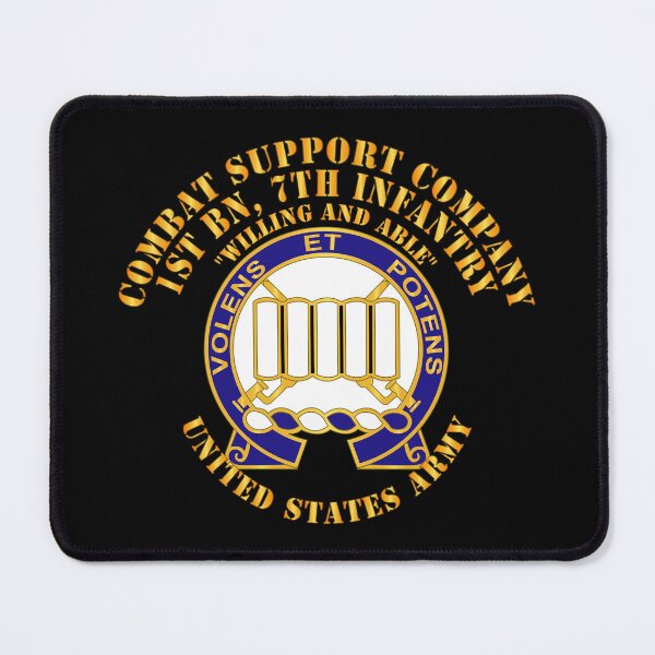 Item preview, Combat Support Company (CSC), 1st Battalion, 7th Infantry - Willing and Able X 300 designed and sold by Military Insignia Products.
