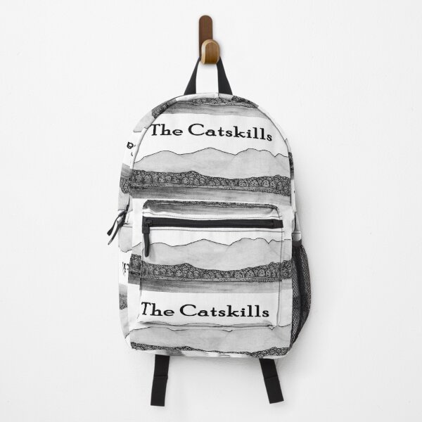 Item preview, The Catskills, Profile of the famous mountain range in Upstate New York, ink illustration designed and sold by HBBArtShop.