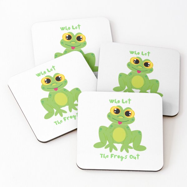 Item preview, Who Let The Frogs Out Funny Frog Lovers designed and sold by Vintage Vibe Studio.