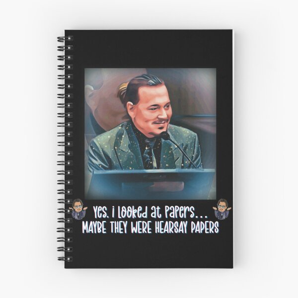 Item preview, Justice for Johnny Depp Trial Meme - Hearsay Papers  designed and sold by MunsyArt.