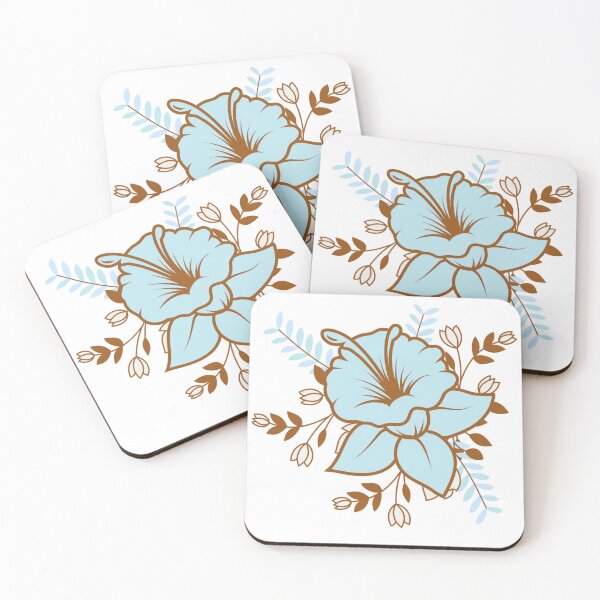 Item preview, Art Deco Retro Flower Pattern Tropical  designed and sold by CattlettArt.