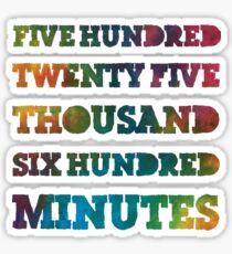 Rent - Seasons of Love Rainbow Gradient Sticker