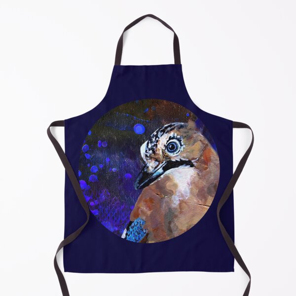 Item preview, Curious jay in blues designed and sold by AitmaneART.