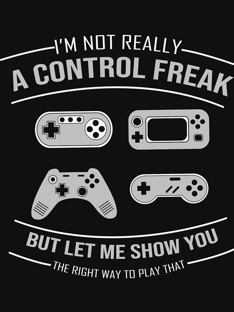 I'm a control freak - Playstation - White Print - Men's T-shirt