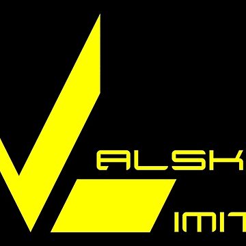 Artwork thumbnail, Yellow Walskifilm Logo on Black by Walskifilm Limited