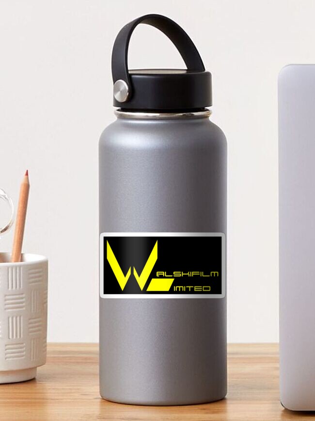 Thumbnail 1 of 3, Sticker, Yellow Walskifilm Logo on Black designed and sold by walskifilm.