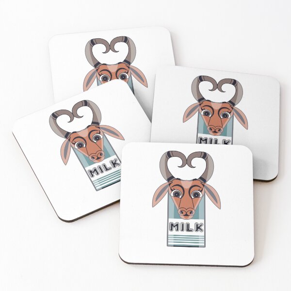 Item preview, Cute cow with a glass of milk  designed and sold by Shailendra  Singh.