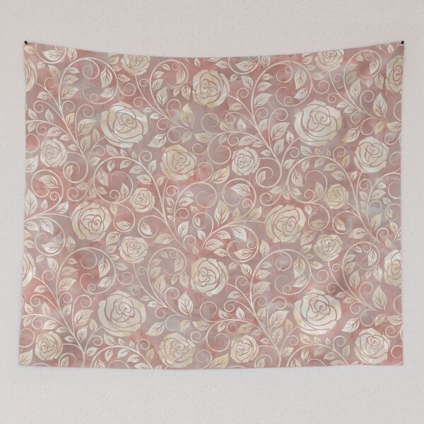 Item preview, Rose Quartz Stone Floral Watercolor designed and sold by Orianah.