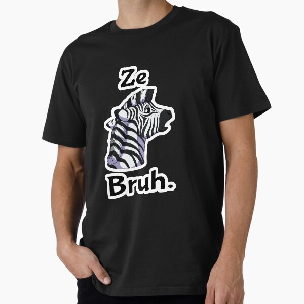 Zebruh (white outline) Premium T-Shirt