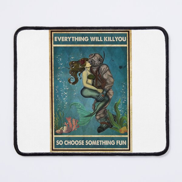 Item preview, Choose Something Fun Mermaid And Scuba Diving designed and sold by RobeLan.